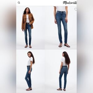 Madewell Blue Skinny Jeans with Stretch